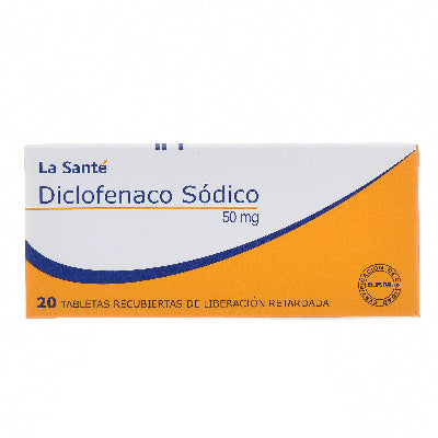 Diclofenaco 50 MG x 20 Tabletas La Santé