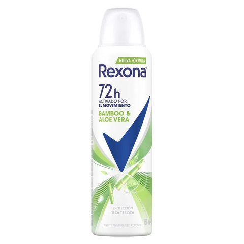 Desodorante Rexona Spray Mujer Bamboo & Aloe Vera x 150 mL