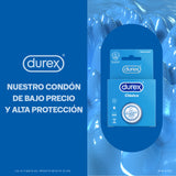 Preservativos Durex Clásico x 3 Unidades