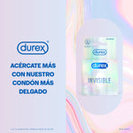 Preservativos Durex Invisible x 3 Unidades