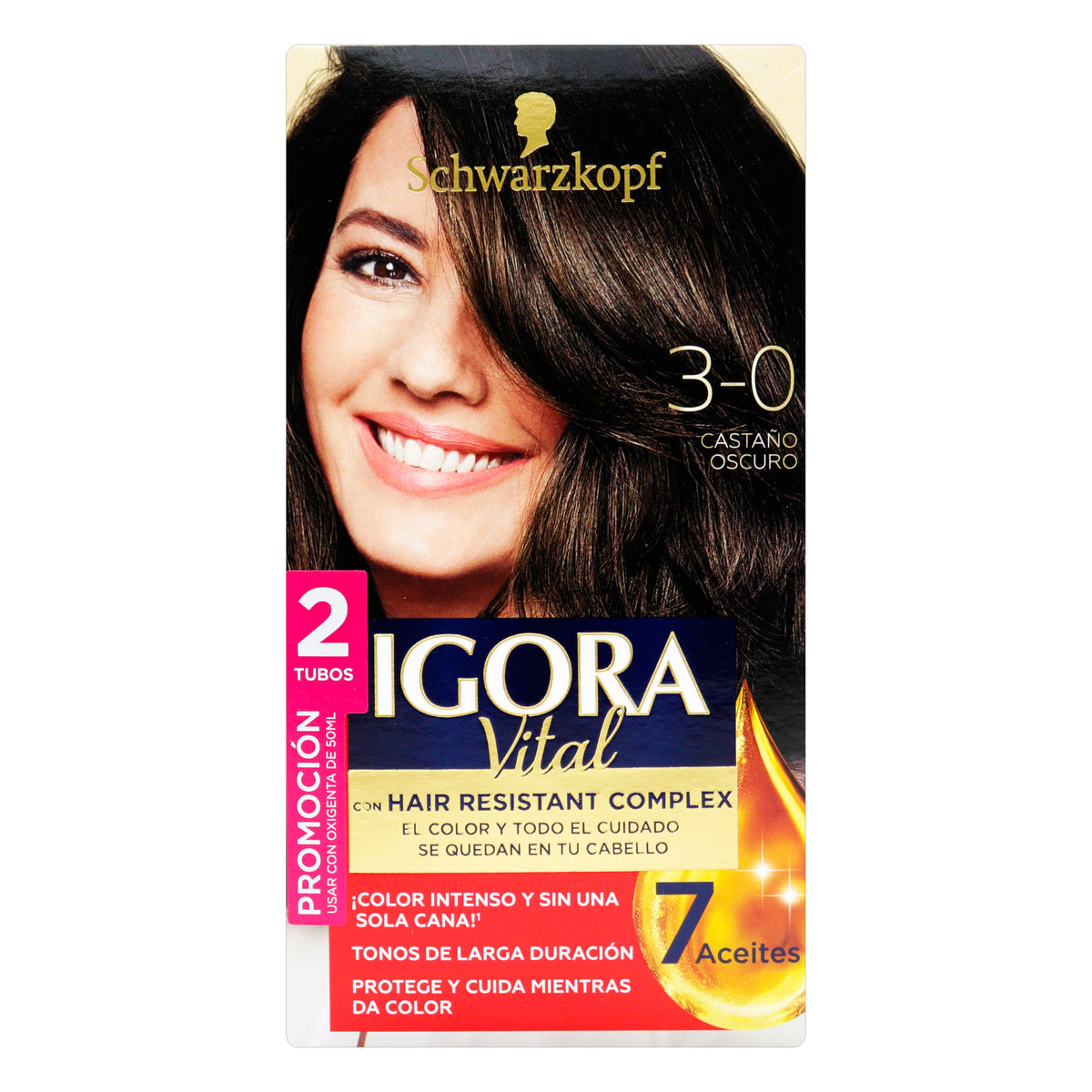 Igora Vital Tubo 3-0 Castaño Oscuro – Droguerías Pasteur