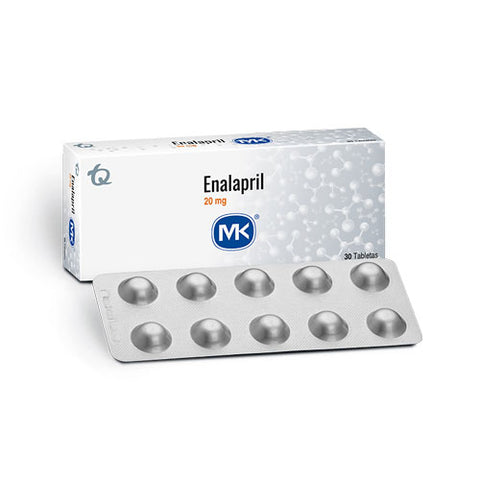 Enalapril 20 MG x 30 Tabletas MK