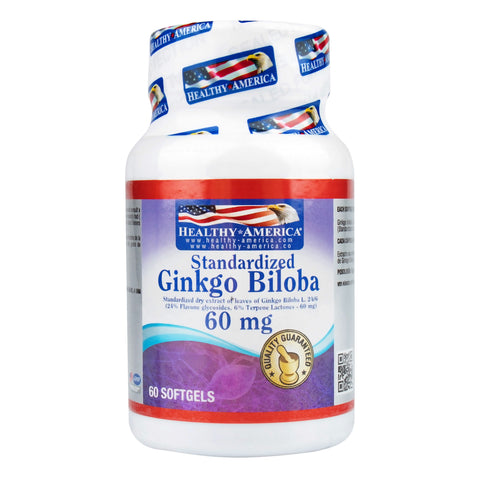 Ginkgo Biloba Healthy 60 MG x 60 Capsulas Blandas