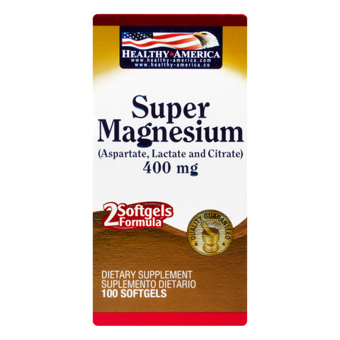 Super Magnesium 400 MG x 100 Capsulas Blandas
