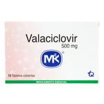 Valaciclovir 500 MG x 10 Tabletas MK