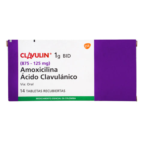 Clavulin 1 GR x 14 Tabletas