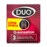 Preservativo Dúo G-Sensation x 3 Unidades