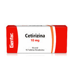 Cetirizina 10 mg 10 tabletas Genfar