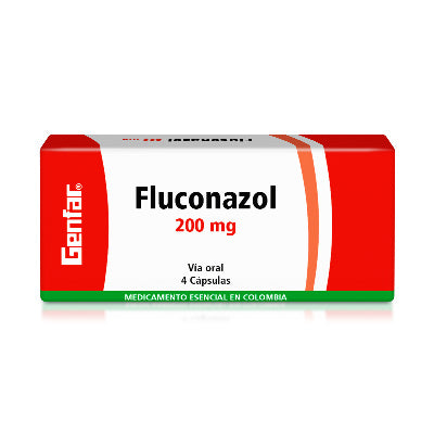 Fluconazol 200 mg 4 capsulas Genfar