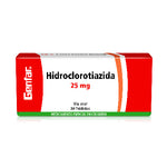 Hidroclorotiazida 25 mg 30 tabletas Genfar