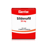 Sildenafil 50 mg 2 tabletas Genfar