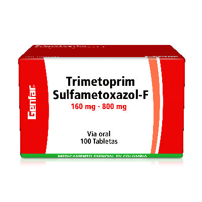 Trimetoprim Sulfa F 160-800 100 Tabletas Genfar