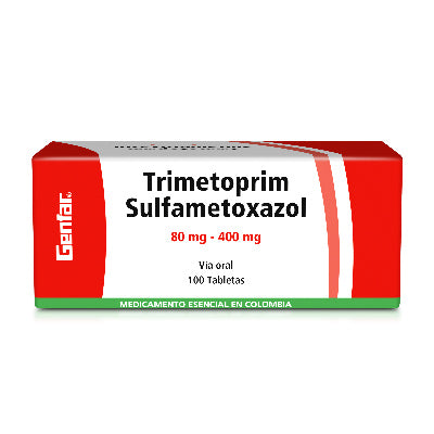 Trimetoprim Sulfa 80-400 100 Tabletas Genfar