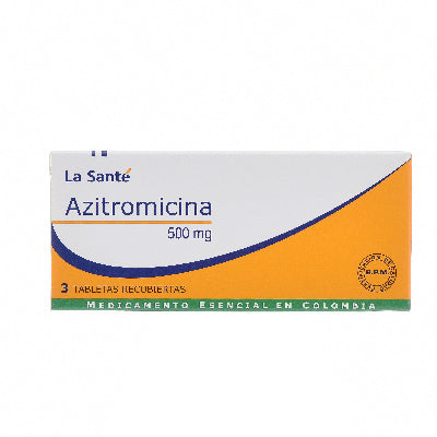 Azitromicina 500 mg 3 tabletas La Santé