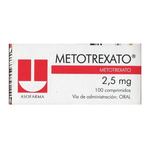 Metotrexato 2.5 Mg 100 Tabletas