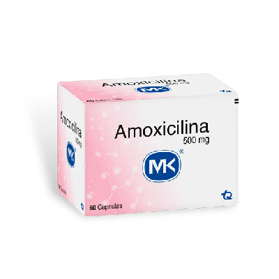 Amoxicilina 500 mg 60 cápsulas MK
