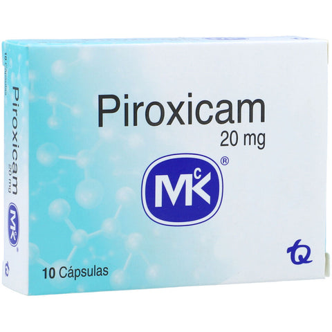 Piroxicam 20 mg 10 Capsulas MK