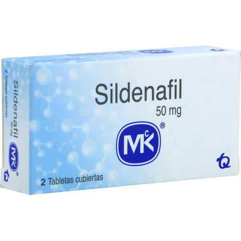 Sildenafil 50 mg 2 Tabletas MK
