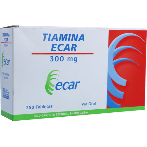 Tiamina 300 mg 250 Tabletas Ecar