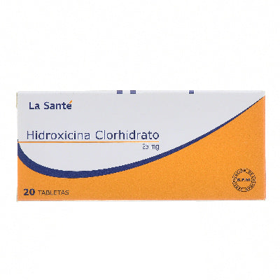 Hidroxicina 25 mg 20 tabletas La Santé