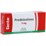 Prednisolona 5 mg 30 Tabletas Genfar