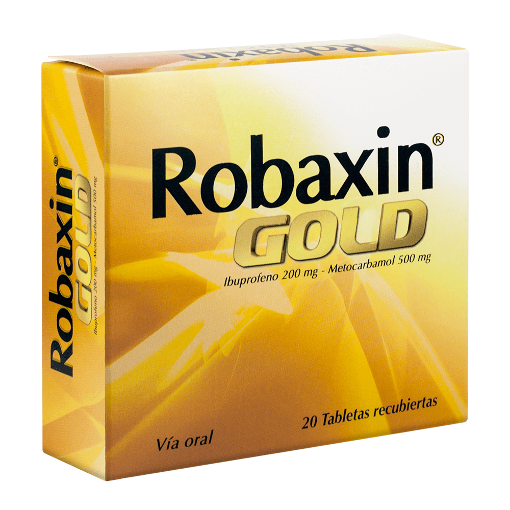 Robaxin Gold 500 mg 20 Tabletas – Droguerías Pasteur