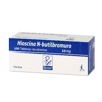 Hioscina N-Butil/Bromuro 10 mg 100 tabletas Recipe