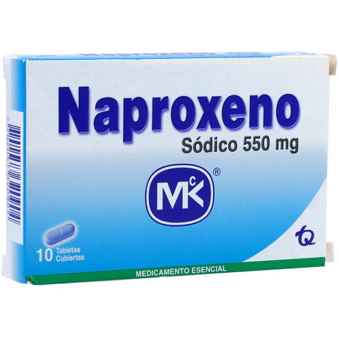 Naproxeno 550 mg 10 Tabletas MK