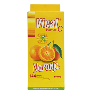 Vitamina C Vical Naranja Masticables 144 Tabletas