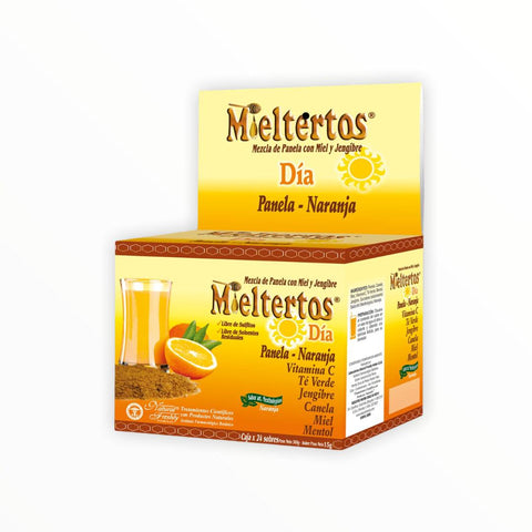 Mieltertos Gripa Día Panela-Naranja 24 sobres