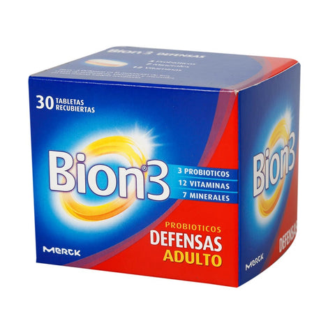 Bion 3 Defensas x 30 Tabletas Recubiertas