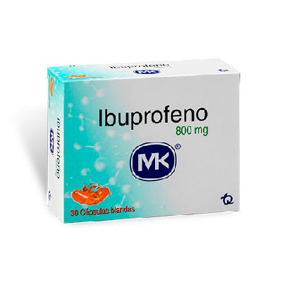 Ibuprofeno 800 mg 30 capsulas blandas MK
