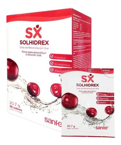 Solhidrex Sabor Cereza 30 Sobres