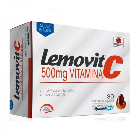 Lemovit Vitamina C 500 mg x 30 Capsulas Liquidas