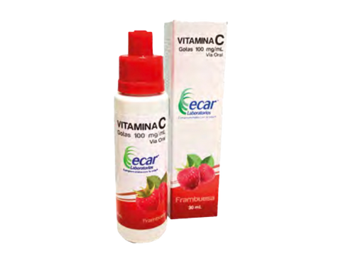 Vitamina C x 100 mg Gotas Frasco x 30 ml Ecar