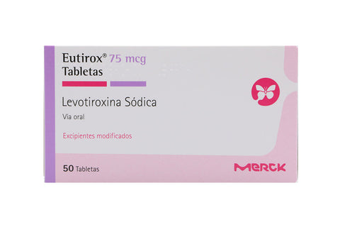 Eutirox 75 MCG por 50 Tabletas